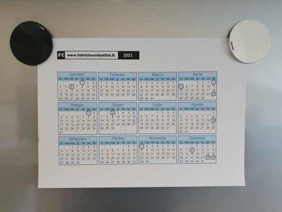 calendario personale