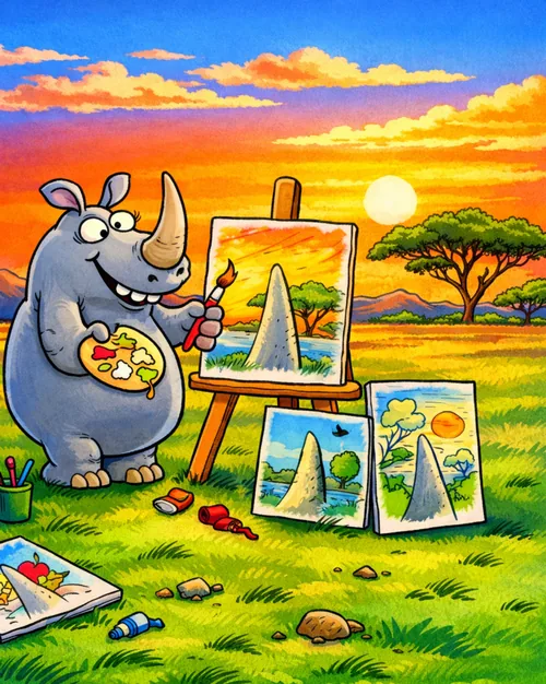 A rhinoceros painting a landscape: a metaphor for perception and biases in marketing